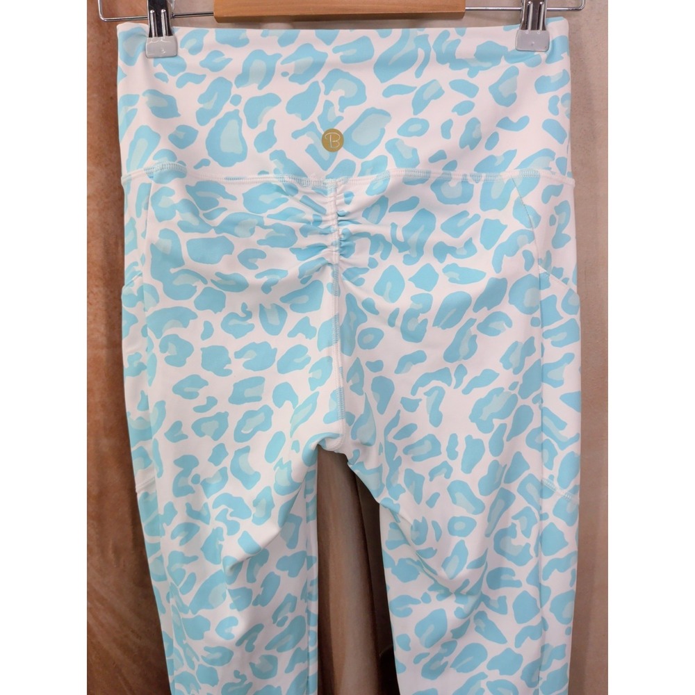Beach Bunny Aqua Leopard Print Leggings - Picture 5 of 7